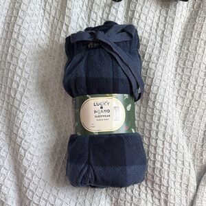 Lucky Brand Dark Blue Fleece Sleepwear Pants